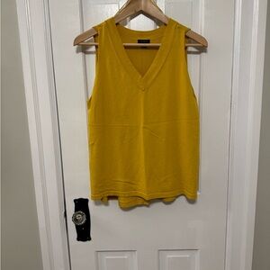 Ann Taylor Gold Sleeveless Tank Top